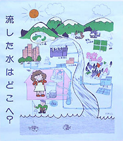 流した水はどこへ?